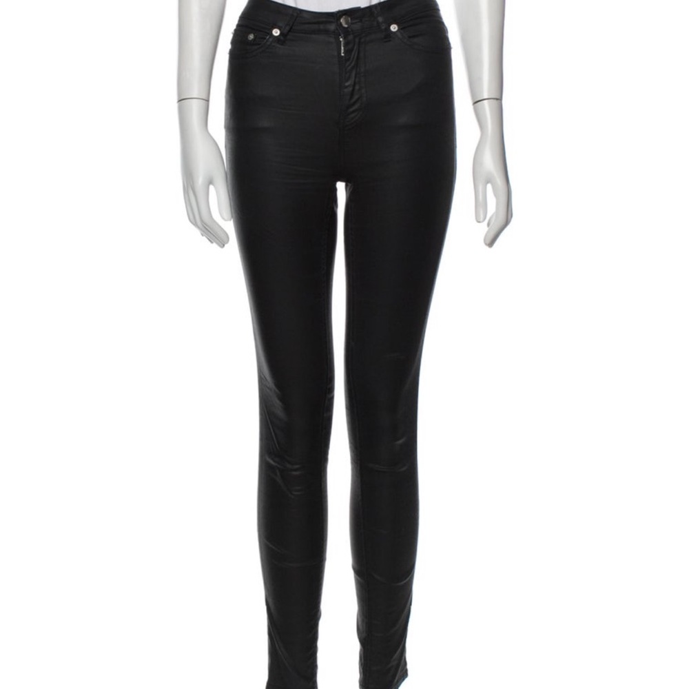 BLK DNM Waxed Black Legging Jean